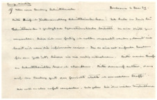 Brief v. Albert Schweitzer an Emmy Martin