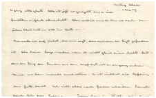 Brief v. Albert Schweitzer an Emmy Martin