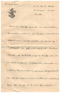 Brief v. Albert Schweitzer an Emmy Martin