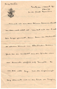 Brief v. Albert Schweitzer an Emmy Martin
