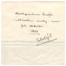 Briefkuvert von Emmy Martin für Albert Schweitzer - Briefe