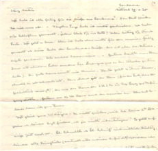 Brief v. Albert Schweitzer an Emmy Martin