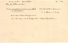 Brief v. Albert Schweitzer an Emmy Martin