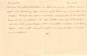 Brief v. Albert Schweitzer an Emmy Martin