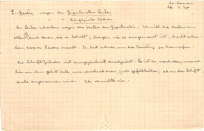 Brief v. Albert Schweitzer an Emmy Martin