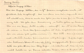 Brief v. Albert Schweitzer an Emmy Martin