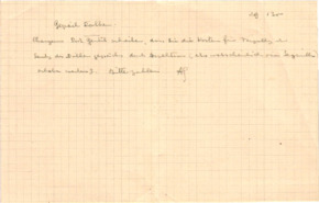 Brief v. Albert Schweitzer an Emmy Martin