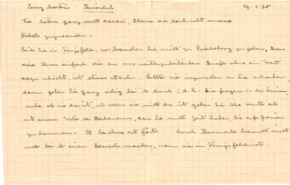 Brief v. Albert Schweitzer an Emmy Martin