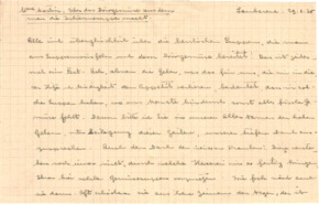 Brief v. Albert Schweitzer an Emmy Martin