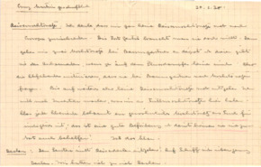 Brief v. Albert Schweitzer an Emmy Martin