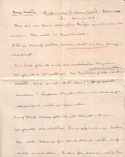 Brief von Albert Schweitzer an Emmy Martin