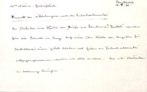 Brief von Albert Schweitzer an Emmy Martin