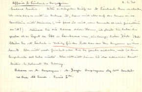 Brief von Albert Schweitzer an Emmy Martin