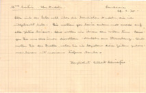 Brief v. Albert Schweitzer an Emmy Martin