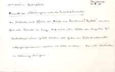 Brief von Albert Schweitzer an Emmy Martin