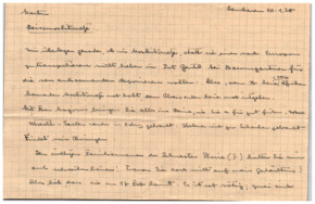 Brief v. Albert Schweitzer an Emmy Martin