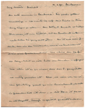 Brief v. Albert Schweitzer an Emmy Martin