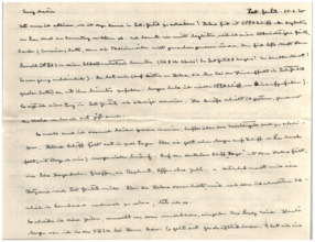 Brief v. Albert Schweitzer an Emmy Martin