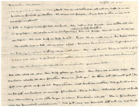 Brief v. Albert Schweitzer an Emmy Martin