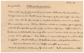Brief v. Albert Schweitzer an Emmy Martin