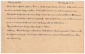 Brief v. Albert Schweitzer an Emmy Martin