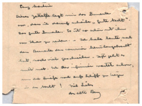 Brief v. Albert Schweitzer an Emmy Martin