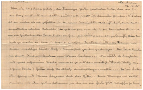 Brief v. Albert Schweitzer an Emmy Martin