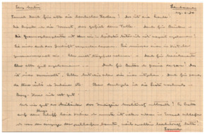 Brief v. Albert Schweitzer an Emmy Martin
