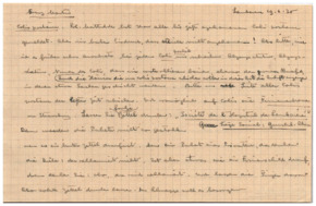 Brief v. Albert Schweitzer an Emmy Martin