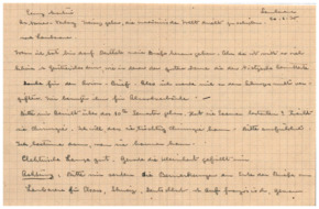 Brief v. Albert Schweitzer an Emmy Martin