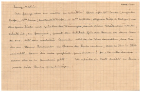 Brief v. Albert Schweitzer an Emmy Martin