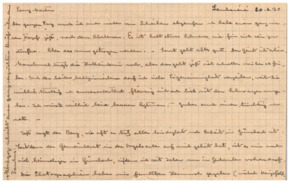 Brief v. Albert Schweitzer an Emmy Martin