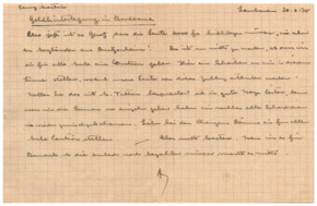 Brief v. Albert Schweitzer an Emmy Martin