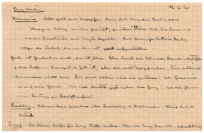 Brief v. Albert Schweitzer an Emmy Martin