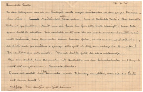 Brief v. Albert Schweitzer an Emmy Martin
