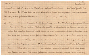Brief v. Albert Schweitzer an Emmy Martin