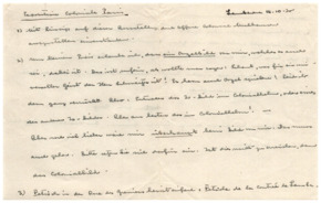 Brief v. Albert Schweitzer an Emmy Martin