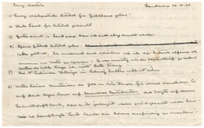 Brief v. Albert Schweitzer an Emmy Martin