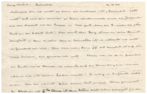 Brief v. Albert Schweitzer an Emmy Martin