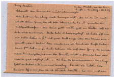 Brief v. Albert Schweitzer an Emmy Martin