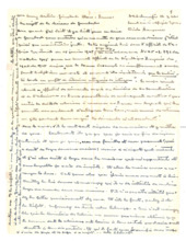 Brief von Albert Schweitzer an Emmy Martin, mit Kuvert von Emmy Martin