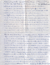 Eigenh. Brief mit Unterschrift