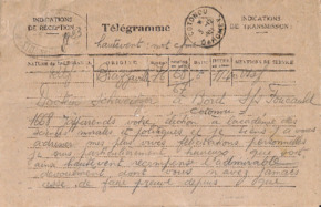 Telegramme, Notizen und eigenh. Brief