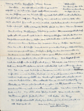 Eigenh. Brief mit Unterschrift
