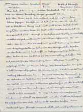 Eigenh. Brief mit Unterschrift