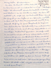 Eigenh. Brief mit Unterschrift
