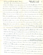 Brief von Albert Schweitzer an Emmy Martin
