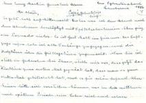 Abschrift eines Briefes von Albert Schweitzer durch Emmy Martin