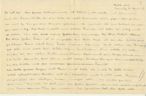 Brief/ Notizen v. Emmy Martin an Dr. Albert Schweitzer