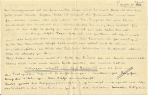 Brief v. A. Schweitzer an E. Martin